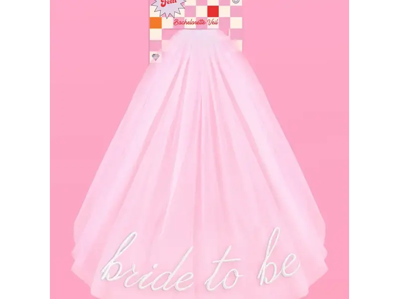 xo, Fetti Bride To Be Embroidered Veil, Bachelorette Party