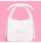 xo, Fetti The Bride Purse - Embroidered Satin Bag, Bachelorette Gift