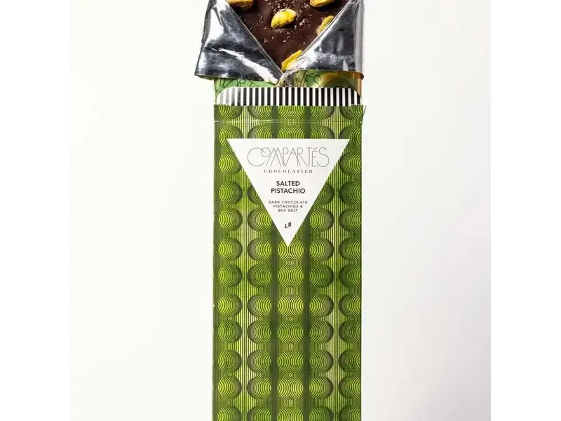 Compartes Salted Pistachio Dark Chocolate Bar