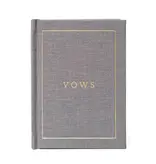 Duncan & Stone Paper Co. Wedding Vow Books - Wedding Keepsake Book W/Gold Foil Linen (Gray)