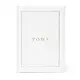 Wedding Vow Books - Wedding Keepsake Book W/Gold Foil Linen (White)