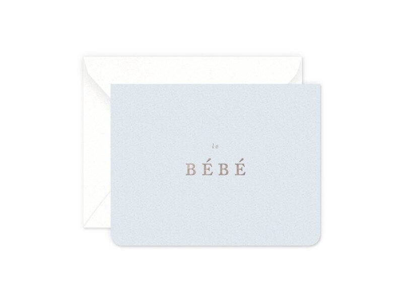 Smitten on Paper Bebe Boy Greeting Card