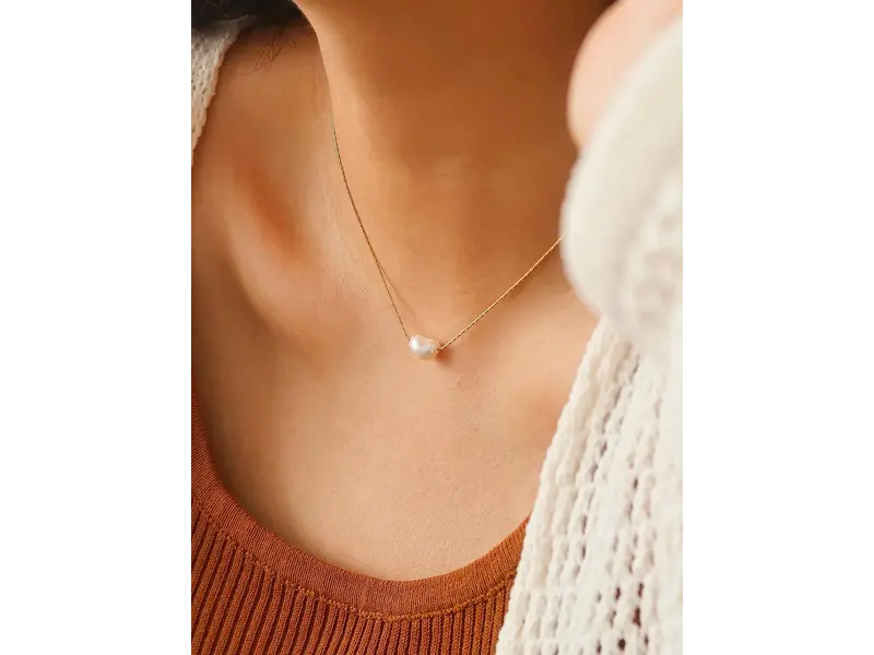 MAIQ Accessories Kinney Non-Tarnish Natural Pearl Necklace