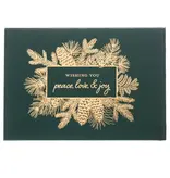 Graphique De France Peace Love and Joy Holiday Flip Top Boxed Card