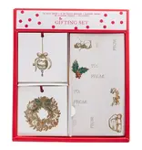 Graphique De France Xmas Icons Holiday Gift Tag & Label Set