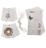 Graphique De France Xmas Icons Holiday Gift Tag & Label Set