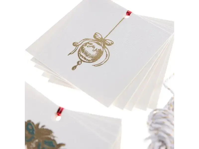 Graphique De France Xmas Icons Holiday Gift Tag & Label Set