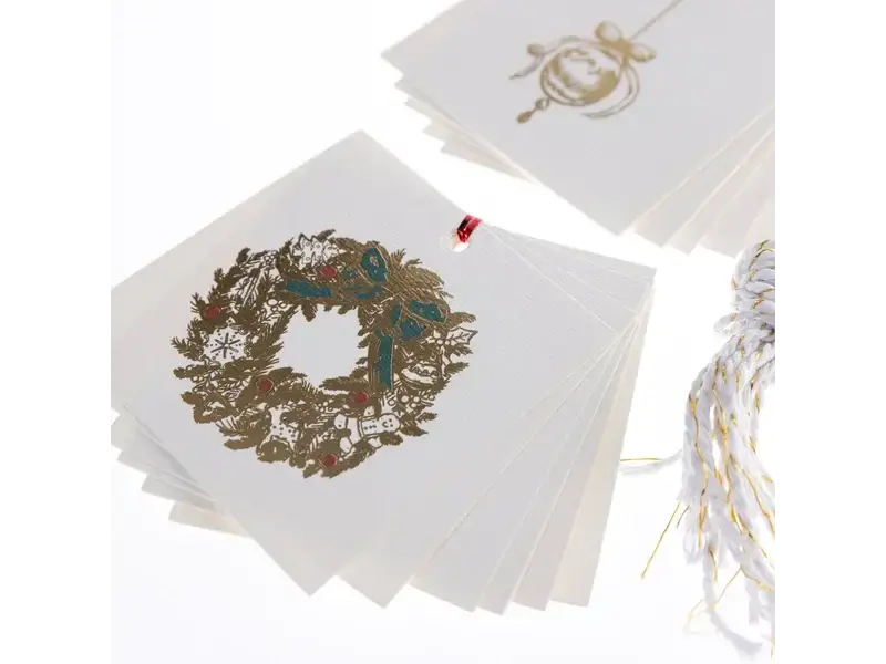 Graphique De France Xmas Icons Holiday Gift Tag & Label Set