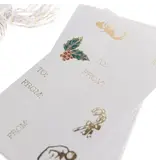 Graphique De France Xmas Icons Holiday Gift Tag & Label Set