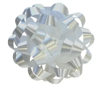 Bows - 5" White Poly