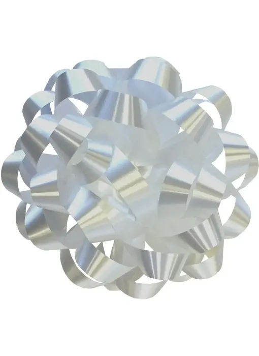 Bows - 5" White Poly