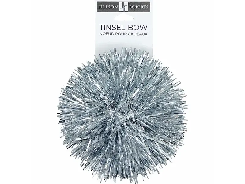 Jillson & Roberts Silver - Bows - Tinsel