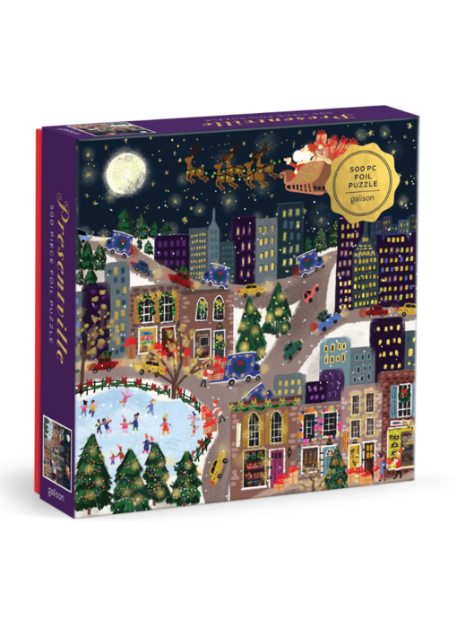 Presentville by Joy Laforme; 500 Piece Foil Puzzle