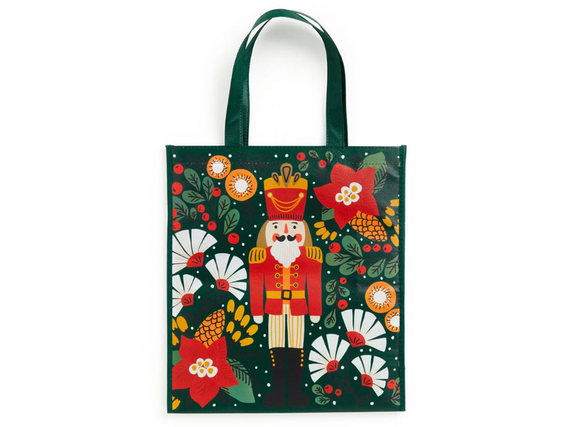 Chronicle Books Merry Nutcracker Reusable Shopping Bag