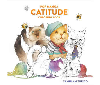 Pop Manga Catitude Coloring Book