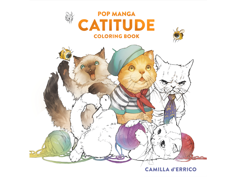 Random House Pop Manga Catitude Coloring Book