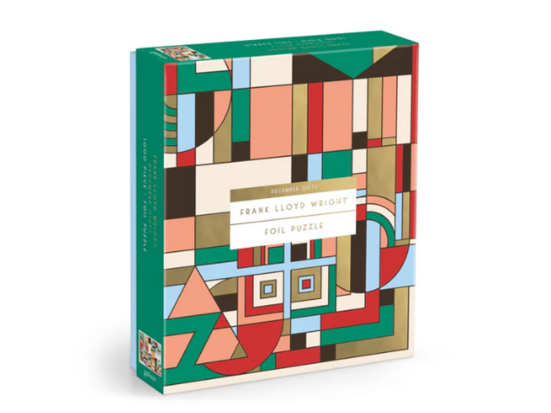 Chronicle Books Frank Lloyd Wright December Gifts 1000 Piece Foil Puzzle