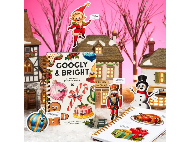 Chronicle Books Googly & Bright Holiday Sticker Book