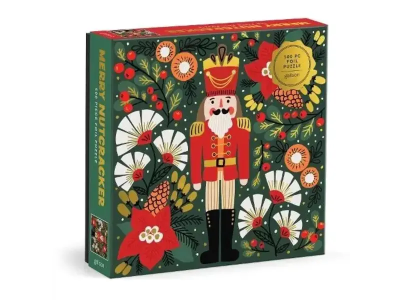 Chronicle Books Merry Nutcracker 500 Piece Foil Puzzle