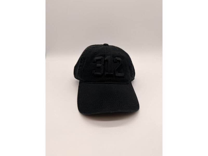 CodeWord 312 Chicago Baseball Cap Black Monochrome