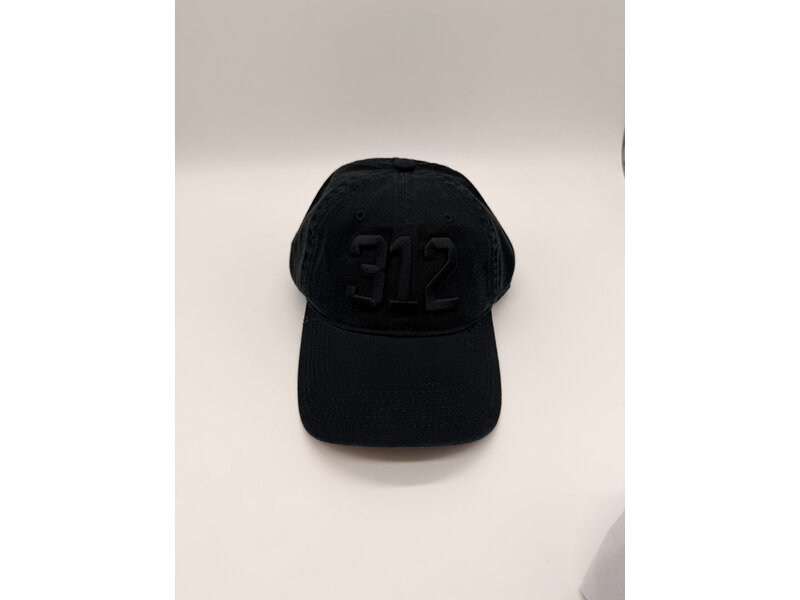 CodeWord 312 Chicago Baseball Cap Black Monochrome