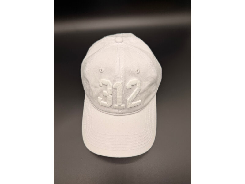 CodeWord 312 Chicago Baseball Cap White Monochrome