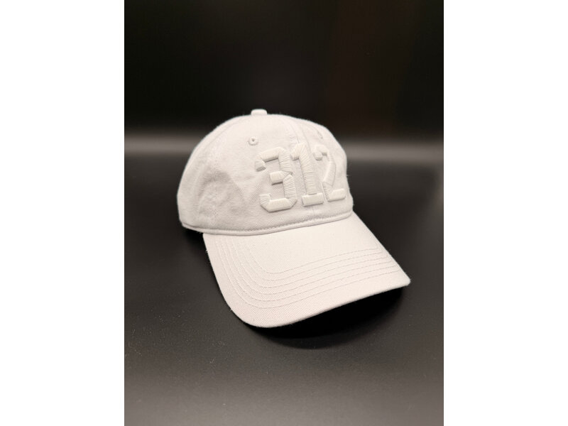 CodeWord 312 Chicago Baseball Cap White Monochrome