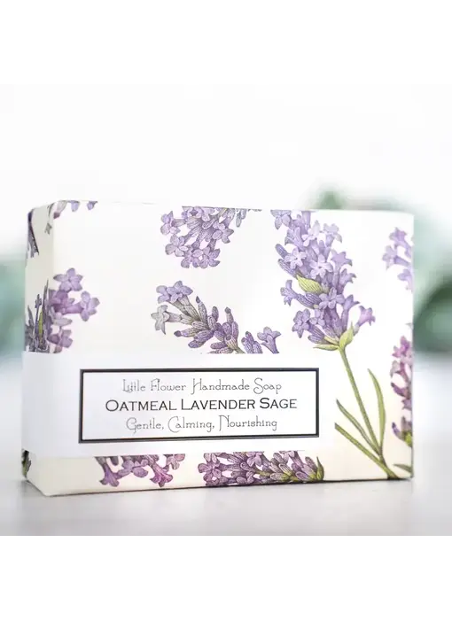 Oatmeal Lavender Sage Handmade Soap 6 oz