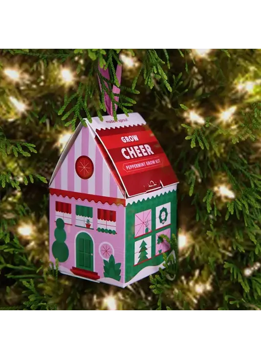 Home Grown Ornament  Grow Cheer - Peppermint