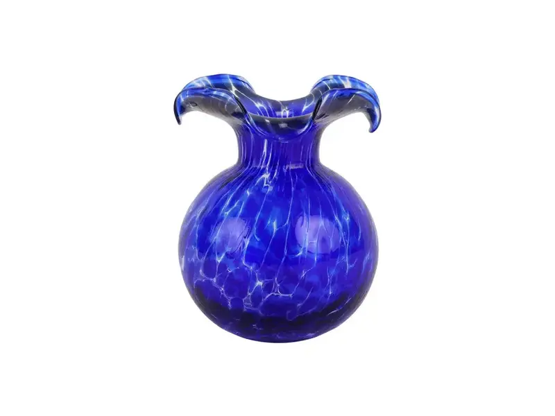 Vietri Incorporated Hibiscus Glass Cobalt Tortoiseshell Bud Vase