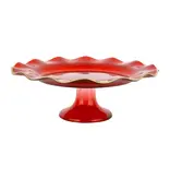 Vietri Incorporated Holiday Glass Cake Stand
