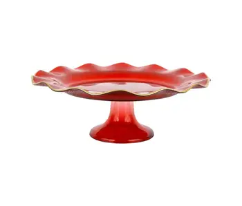Holiday Glass Cake Stand