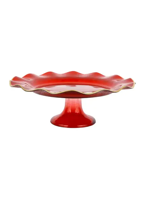 Holiday Glass Cake Stand