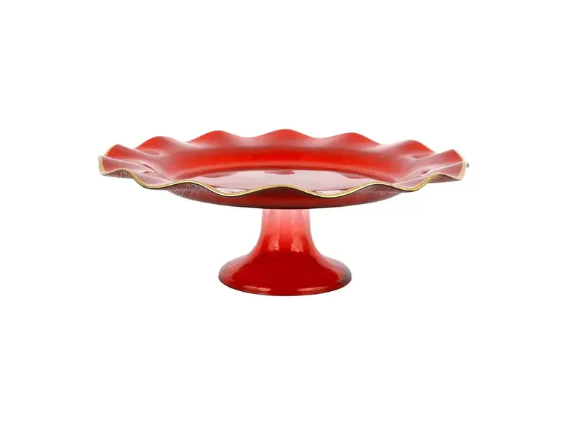 Vietri Incorporated Holiday Glass Cake Stand
