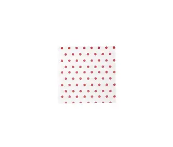 Papersoft Napkins Dot Red Cocktail Napkins (Pack of 20)