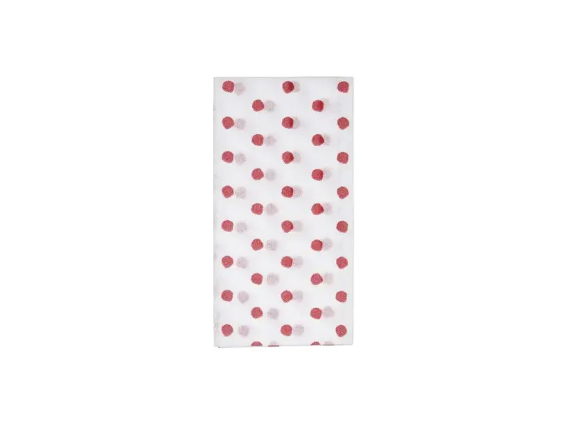 Vietri Incorporated Papersoft Napkins Dot Red Guest Towels (Pack of 20)