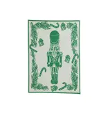 Vietri Incorporated Strofinaccio Green Nutcracker Dish Towels - Set of 2