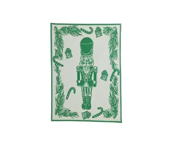 Strofinaccio Green Nutcracker Dish Towels - Set of 2