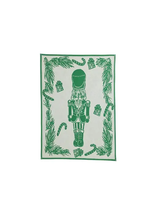 Strofinaccio Green Nutcracker Dish Towels - Set of 2