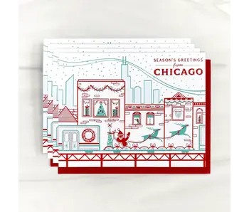 Holiday Chicago Cta Card (Box Set of 6)