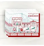 Paper Parasol Press Holiday Chicago Cta Card (Box Set of 6) Paper Parasol Press Holiday Chicago Cta Card (Box Set of 6)