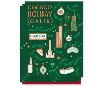 Chicago Ornaments Card (Box Set of 6)