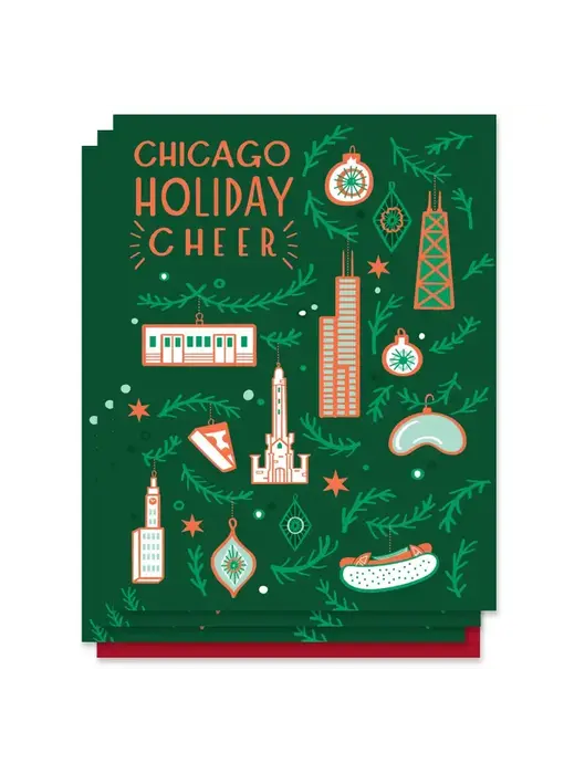 Chicago Ornaments Card (Box Set of 6)