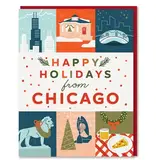 Paper Parasol Press Chicago Holiday Grid Christmas Card Paper Parasol Press Chicago Holiday Grid Christmas Card