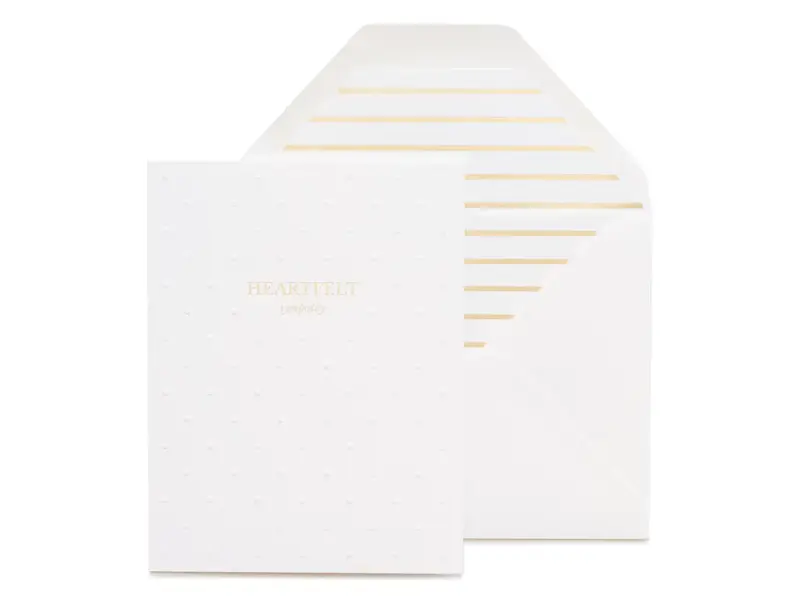 Sugar Paper Heartfelt Sympathy Card | Letterpress Sympathy Card