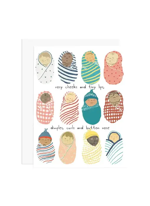 Rosy Cheeks and Tiny Lips Greeting Card