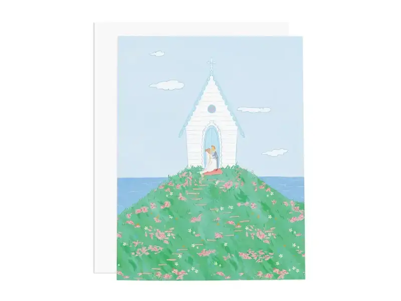 Ramus & Co. Chapel Couple Greeting Card