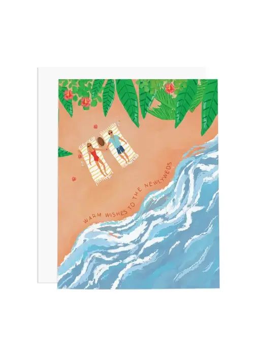Warm Wishes To the Newlyweds Greeting Card