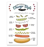 The Found Chicago Style Hot Dog Postcard The Found Chicago Style Hot Dog Postcard