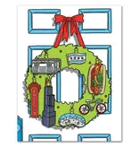 The Found Chicago Wreath Card Boxed Notecards The Found Chicago Wreath Card Boxed Notecards